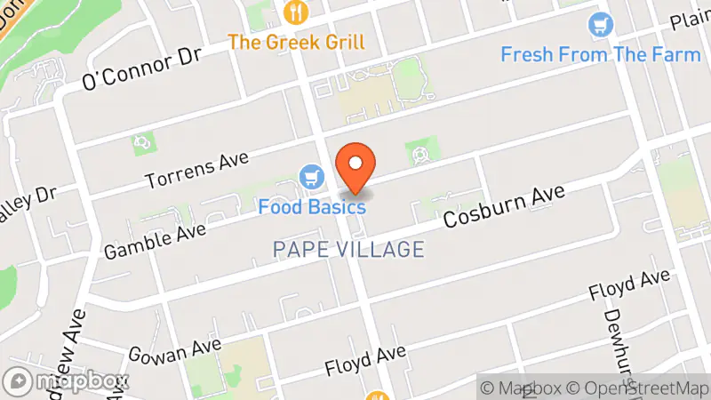 Map showing location of 3 r thrift co