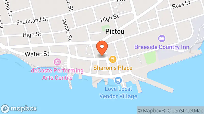 Map showing location of Allie's 2nd Chance Clothing