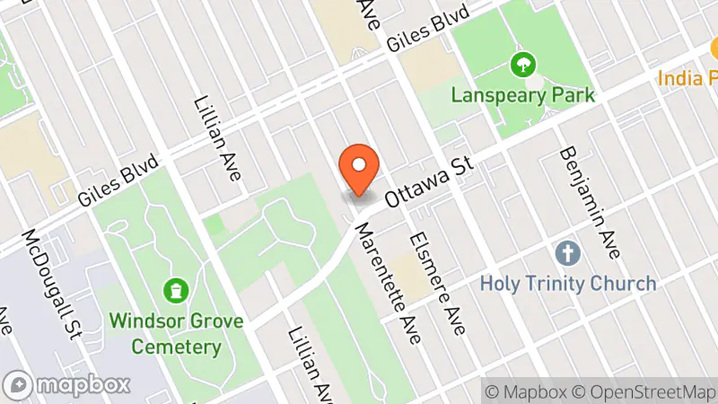 Map showing location of Avenue Shop Swap & Sell