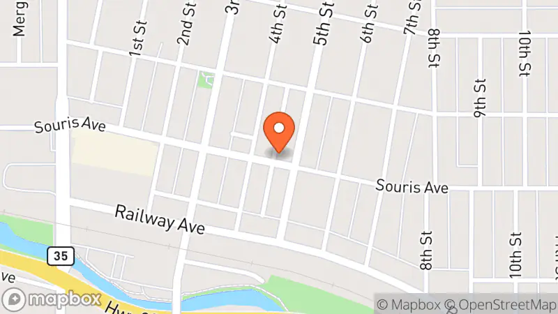 Map showing location of Blue Earth Second Hand Store 2nd Location