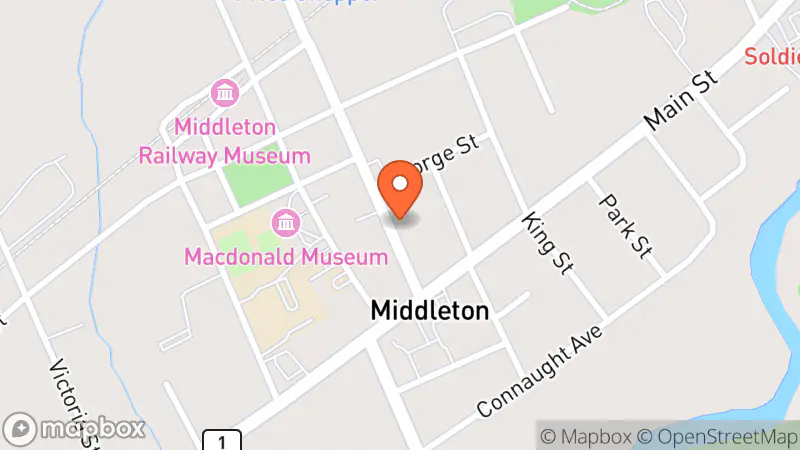 Map showing location of Blue Griffin Books