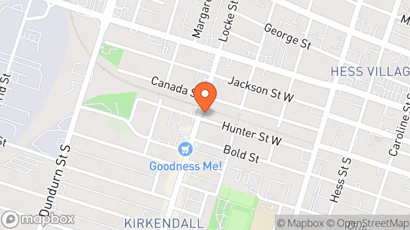 Map showing location of Bluette Studios