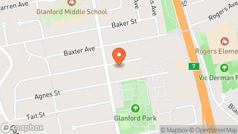 Map showing location of Bridal Consignment House
