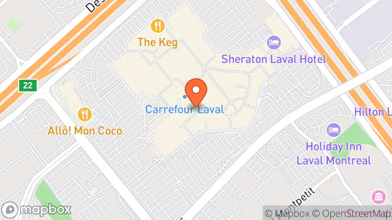 Map showing location of Carole Vintage