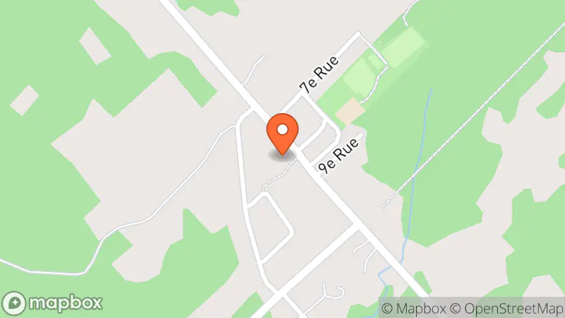 Map showing location of Caron Canadiana