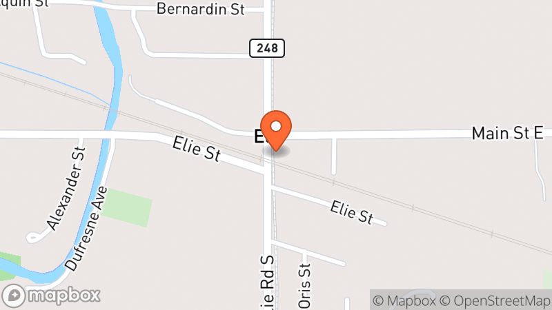 Map showing location of Cartier Cares Thrift Store