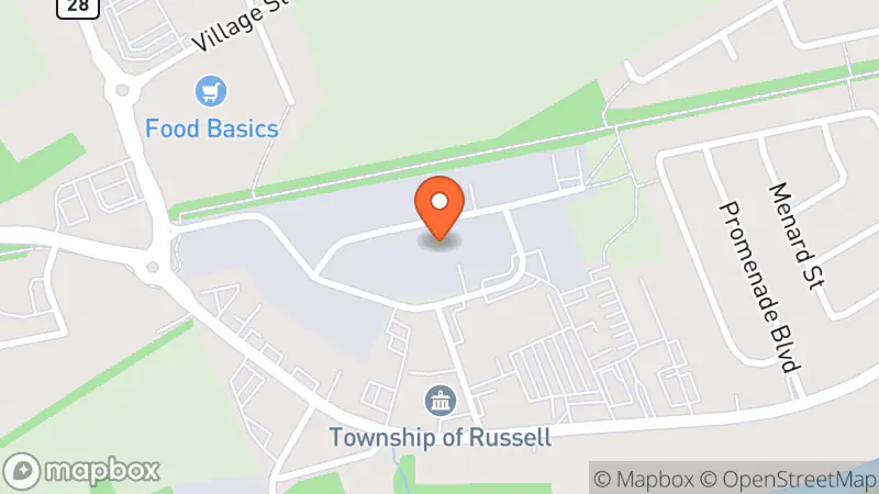 Map showing location of Centre d'aide communautaire Embrun Second Hand Store
