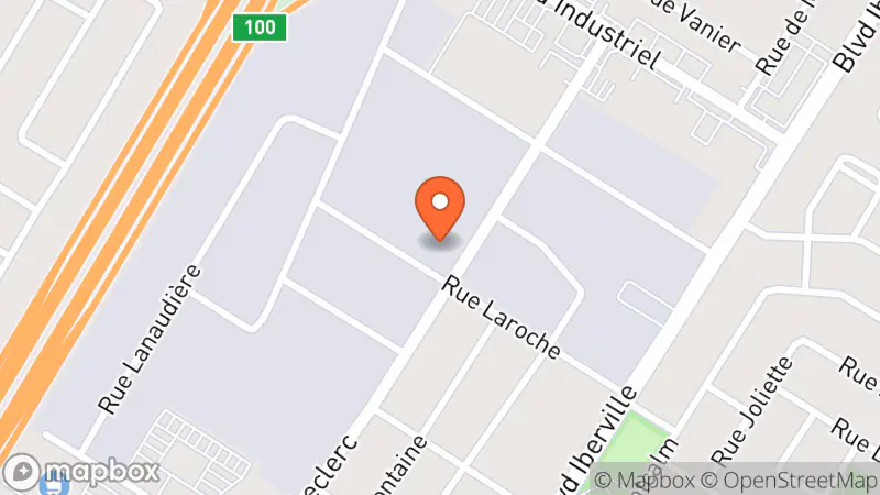 Map showing location of Centre de dons - Société Saint Vincent De Paul de Repentigny - conférence St-Jean Paul II