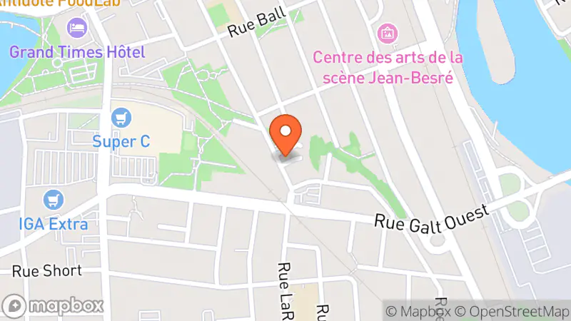 Map showing location of Centre de Récupération