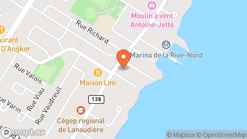 Map showing location of Chic & Luxe