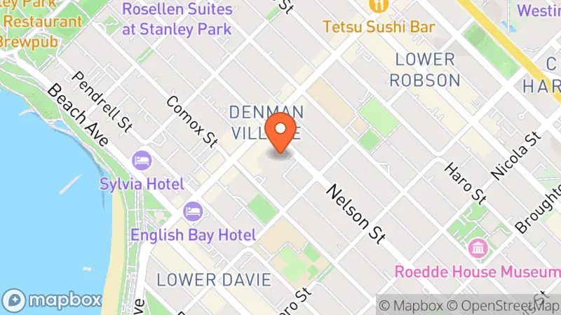 Map showing location of Clothes and Collectibles Thrift Boutique - West End Seniors’ Network