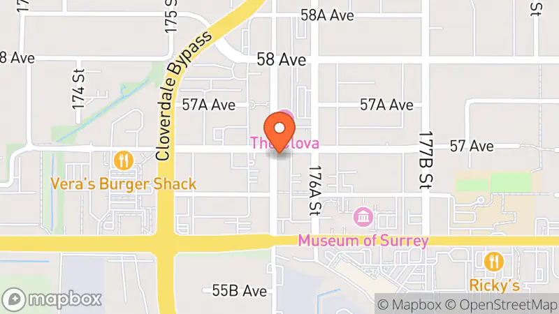 Map showing location of Clothesline Consignment