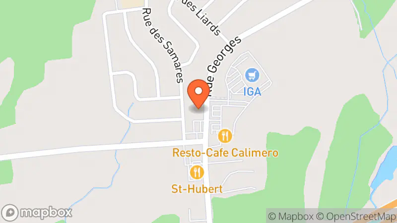 Map showing location of Éco-Loop