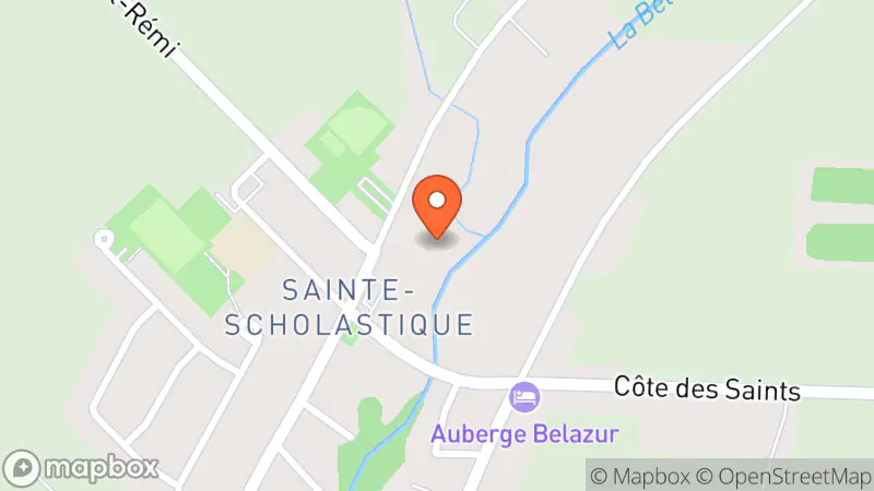 Map showing location of Comptoir d'entraide de Sainte Scholastique l'entrepôt 13