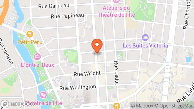 Map showing location of Comptoir St-Vincent de Paul de Hull