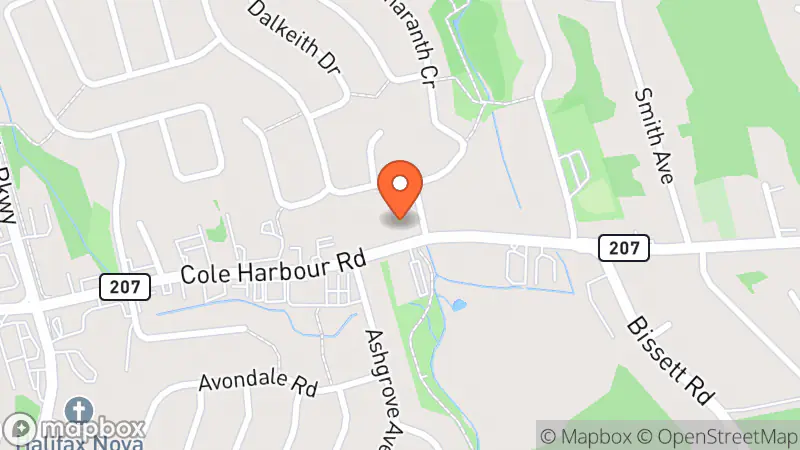 Map showing location of Dartmouth Book Exchange