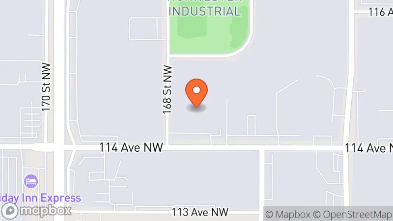 Map showing location of Edmonton Goodwill Impact Centre Outlet Store
