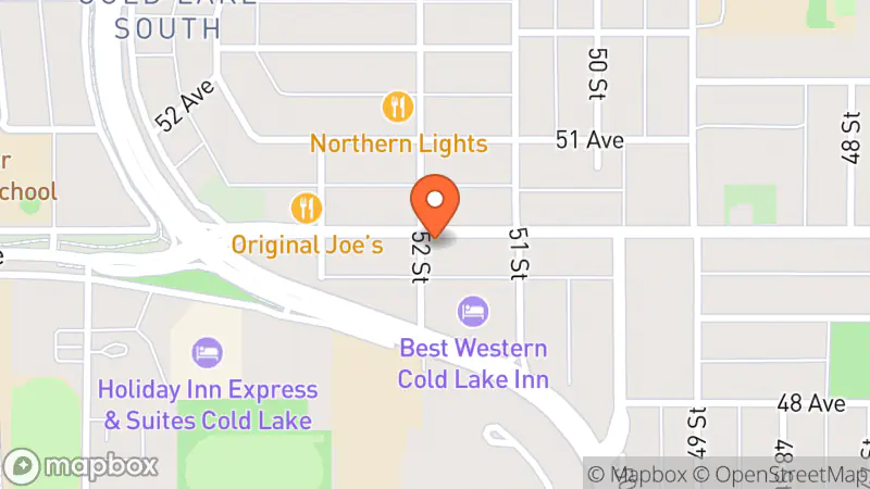 Map showing location of Ella's Closet