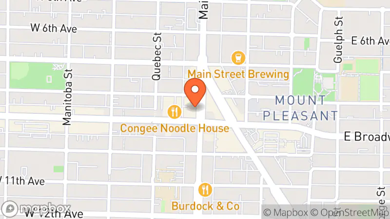 Map showing location of F as in Frank Vintage Clothing