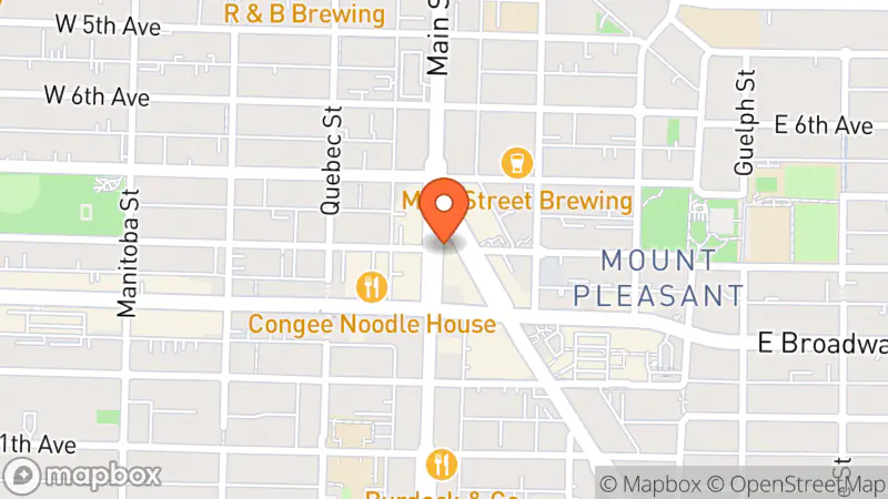 Map showing location of Fish Market Studio