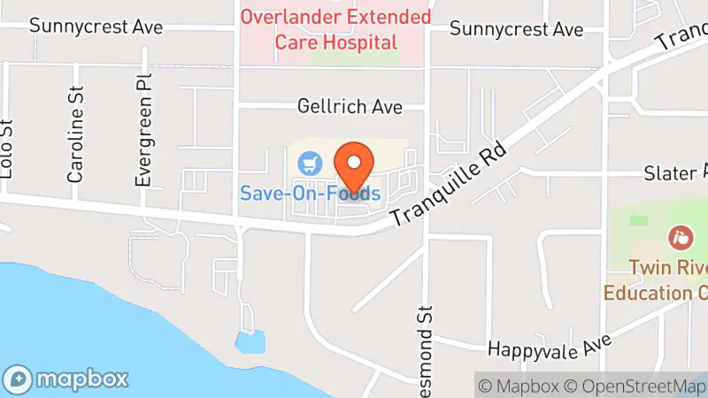 Map showing location of Flutter Buys Thrift Store