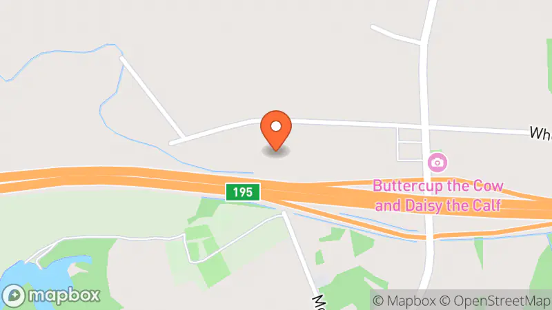 Map showing location of Freddy's New Frenchy's