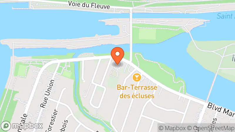 Map showing location of Friperie de l'Écluse