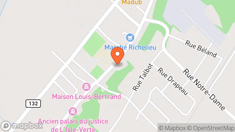 Map showing location of Friperie du Nordet