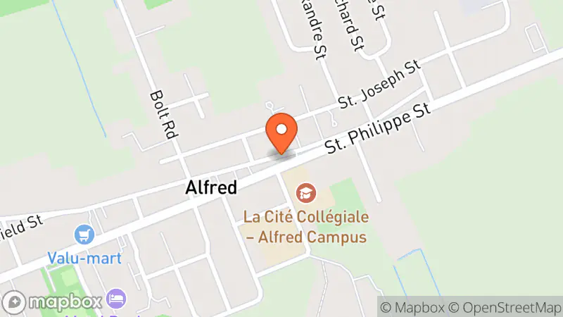 Map showing location of Friperie Kazi 9 D'Alfred