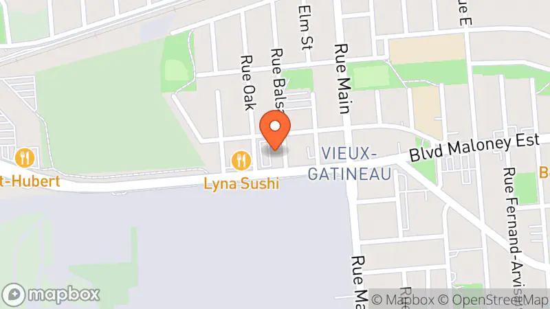 Map showing location of Friperie l entre 2