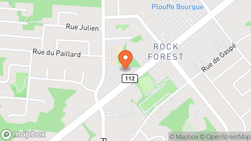 Map showing location of Friperie La Collection Collective