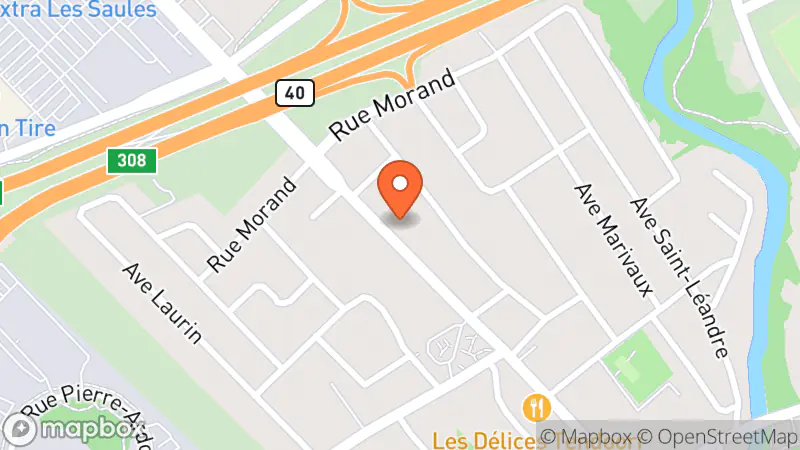 Map showing location of Friperie Le Chiffonnier