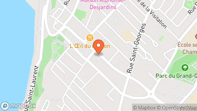 Map showing location of Friperie Méli-Mélo