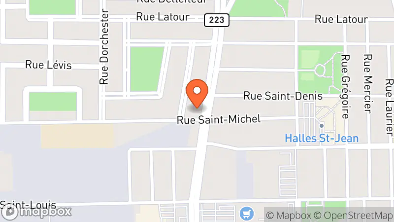 Map showing location of Friperie pour enfants : La garde-robe des petits garnements