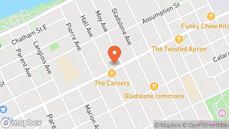 Map showing location of Full Circle Vintage