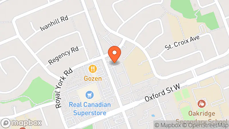 Map showing location of Goodwill Boutique