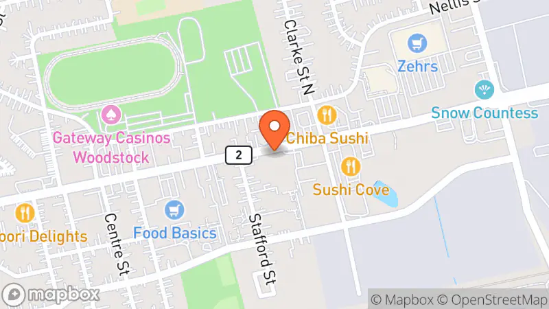 Map showing location of Goodwill Community Store