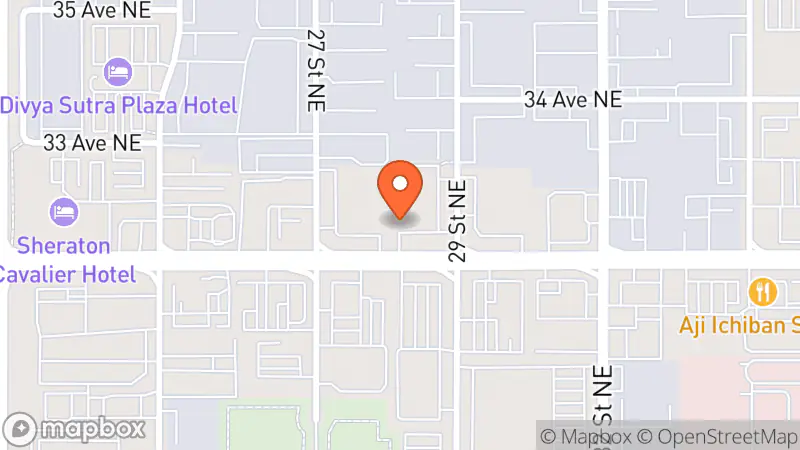 Map showing location of Goodwill Sunridge Thrift Store and Donation Centre