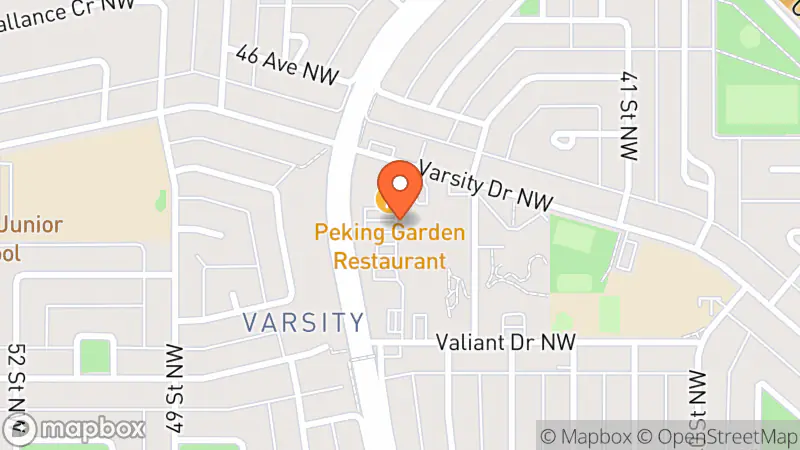 Map showing location of Goodwill Varsity Thrift Store and Donation Centre