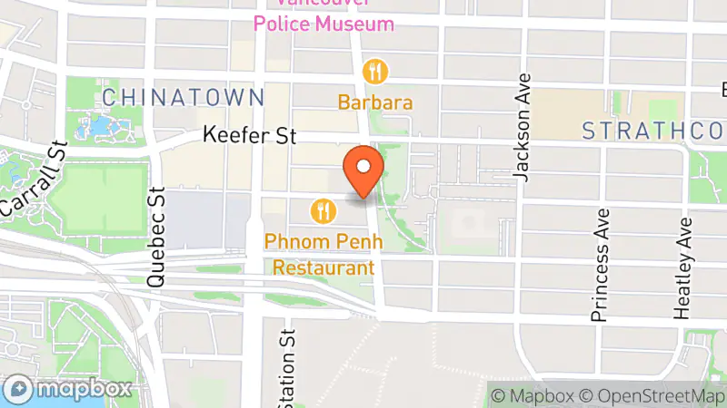 Map showing location of Gore Street Vintage