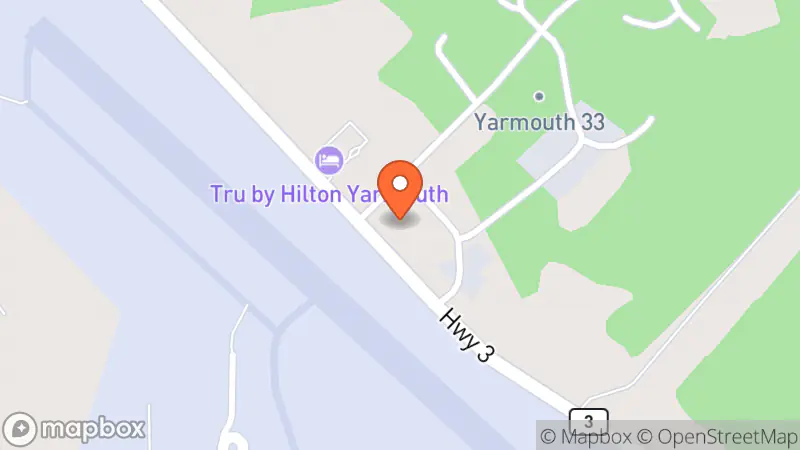 Map showing location of Guy's Frenchys