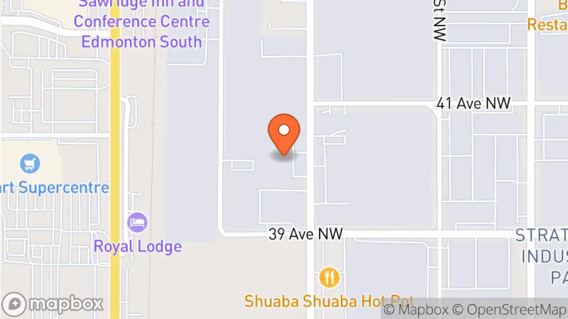 Map showing location of Habitat for Humanity - ReStore South