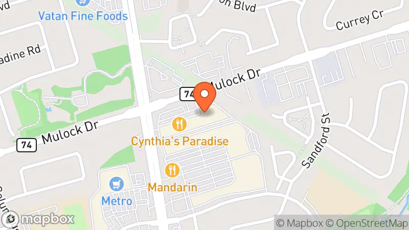 Map showing location of Habitat ReStore Newmarket