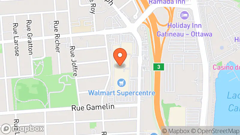 Map showing location of Habitude - La Friperie