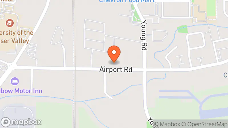 Map showing location of Hidden Treasures Thrift Store