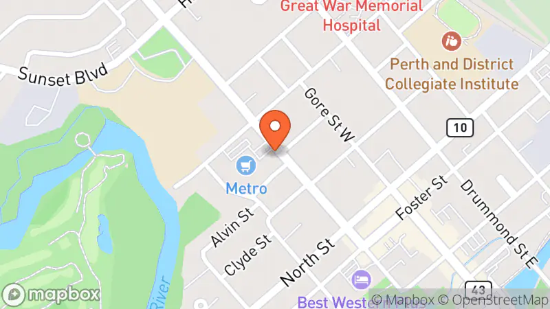 Map showing location of Jewel's Gently Used Clothing