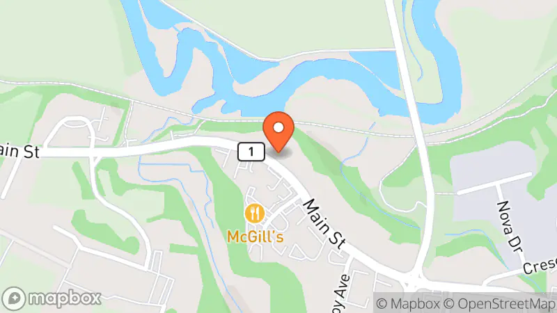 Map showing location of King's SPCA Thrift Store