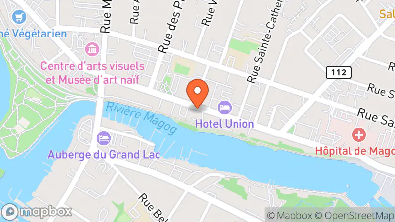 Map showing location of La suite 100 % Love