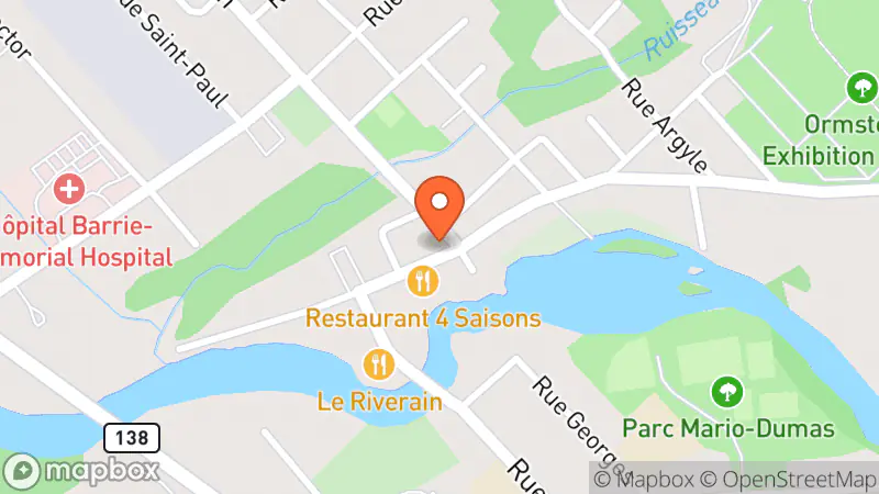 Map showing location of Le Grenier de Zoë