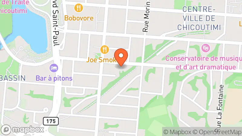 Map showing location of Les Mots Passants Inc.